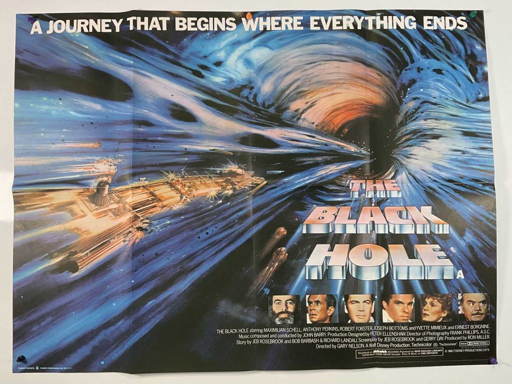 Disney THE BLACK HOLE 1979 British UK Quad Poster